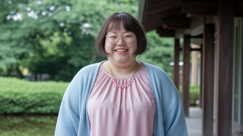 ぽっちゃり体型の女性