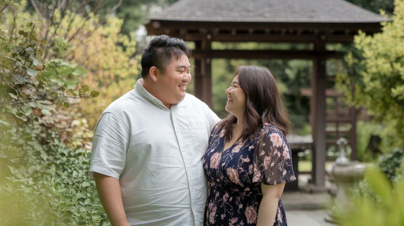 ぽっちゃり体型の男女