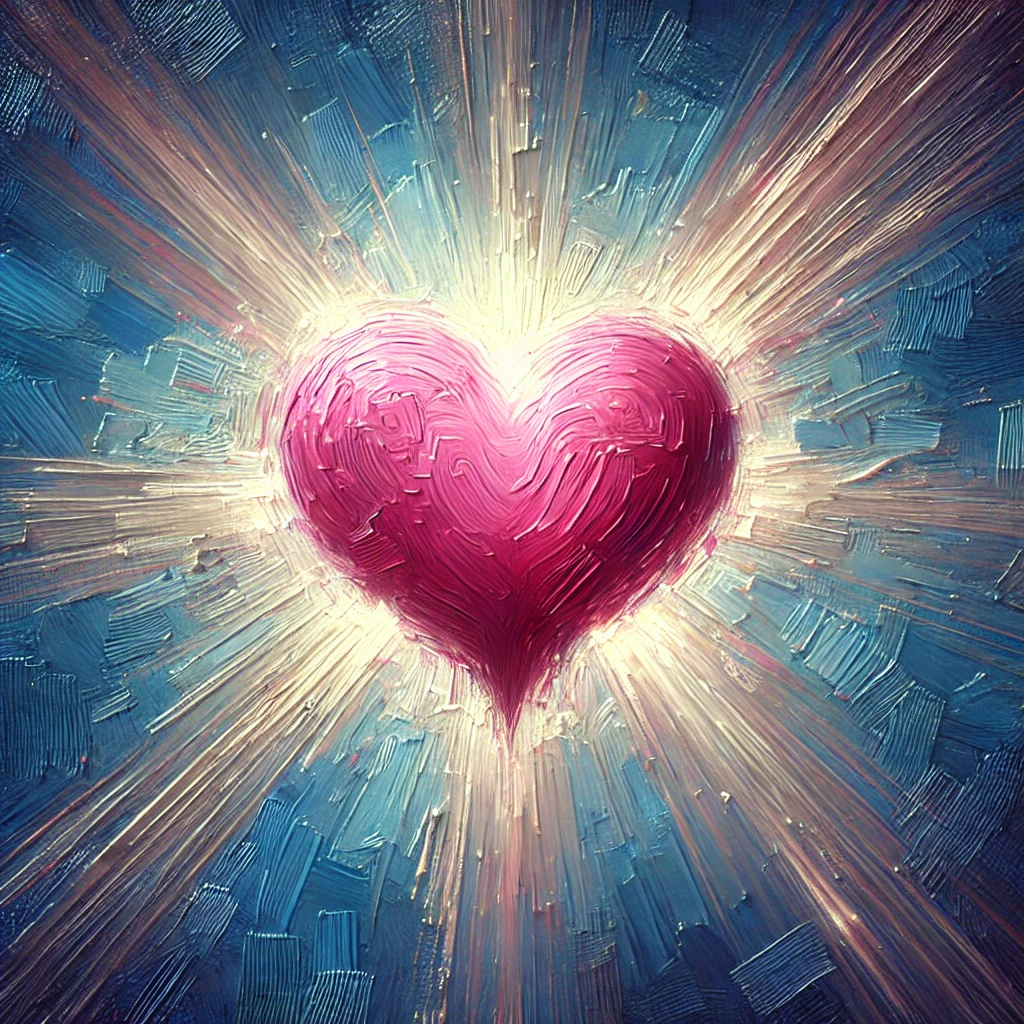 内面の魅力を現したハートの絵