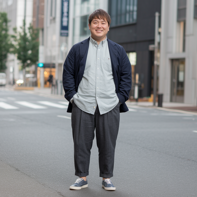 太った男性のファッション