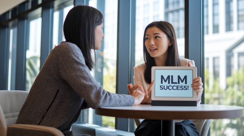 マルチ勧誘の女性