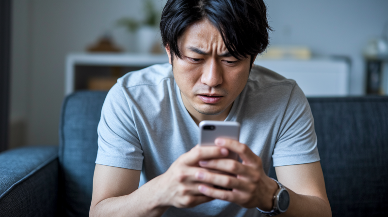 LINEの返事がこない男性