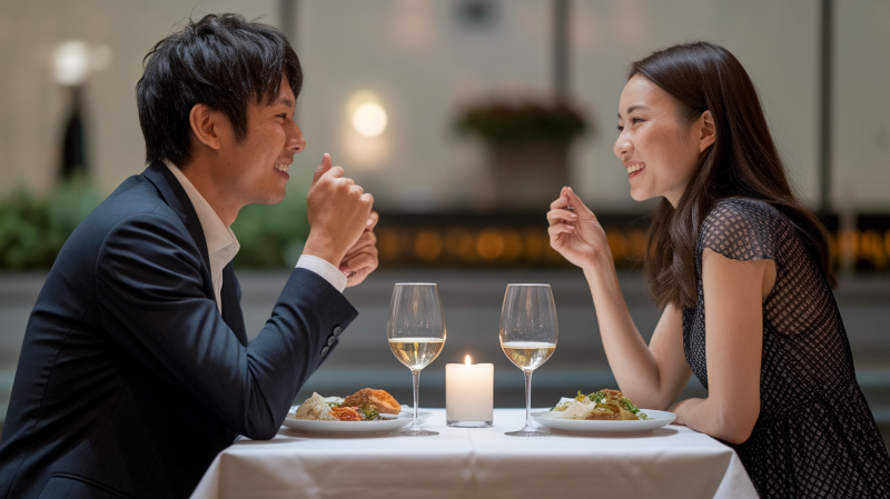 デート中のカップル