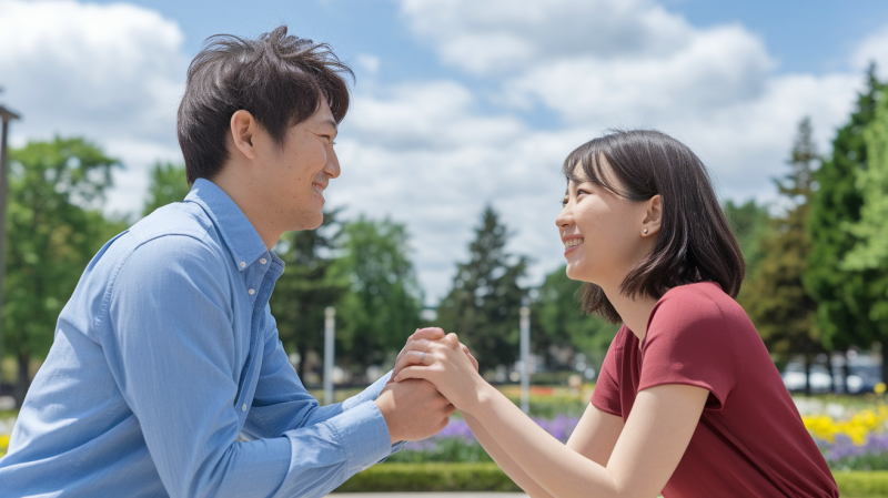 デート中のカップル