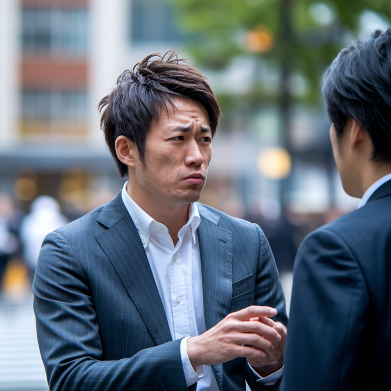 嘘をつく既婚男性