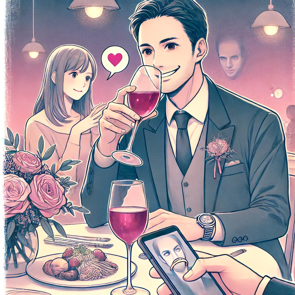 悪意のある勧誘をする男性