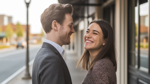 オンライン結婚相談所で出会った男女