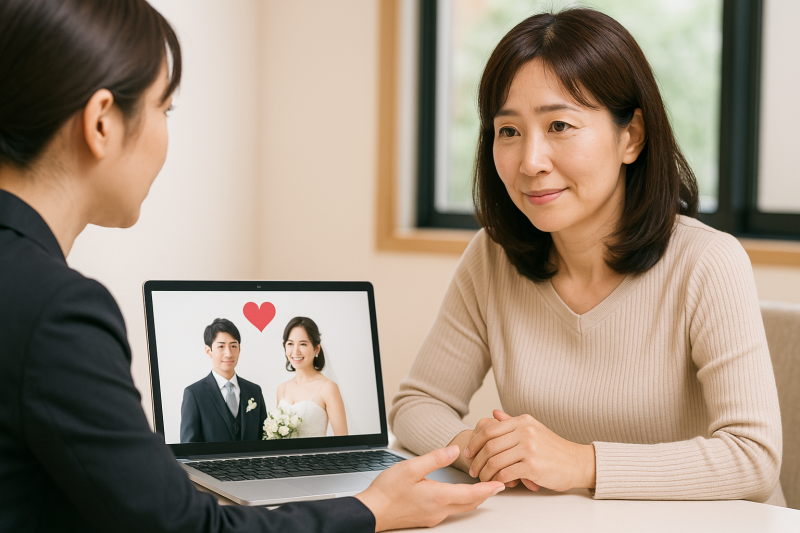 結婚相談所に通う40代女性