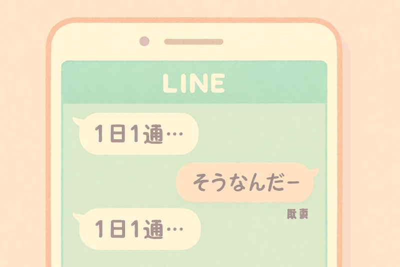 返信が遅いLINE
