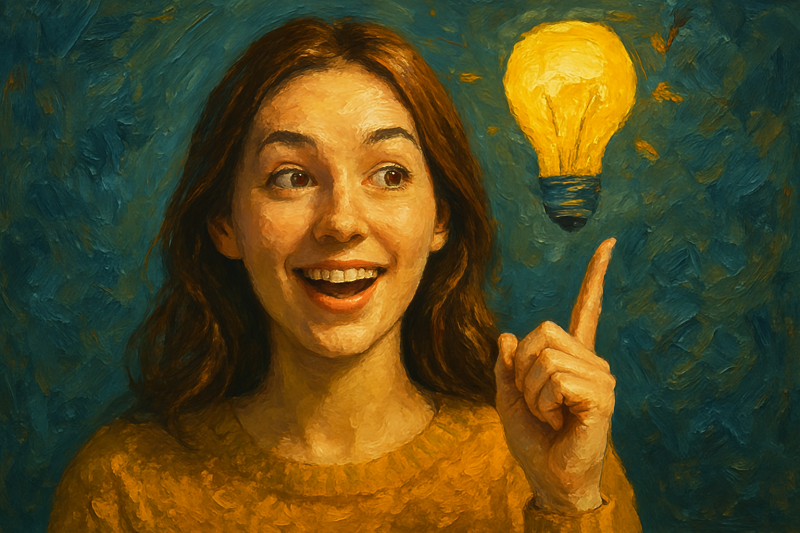 ライン既読スルーの巻き返しのアイデアをひらめいた女性