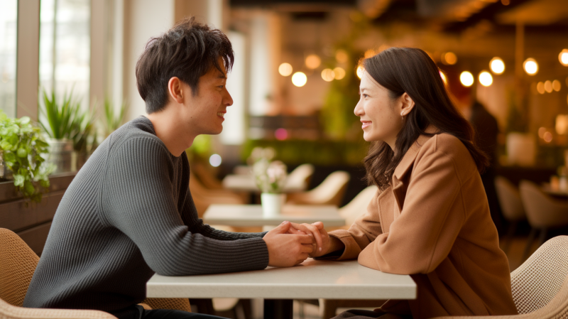 初デートの男女