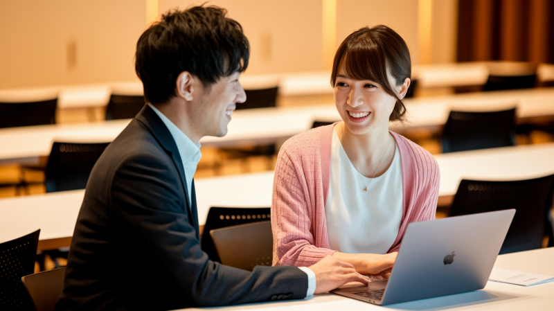 マッチングアプリとオンライン結構相談所で婚活する男女