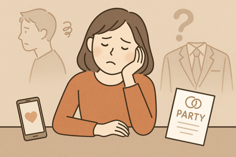 婚活が上手く行かない女性