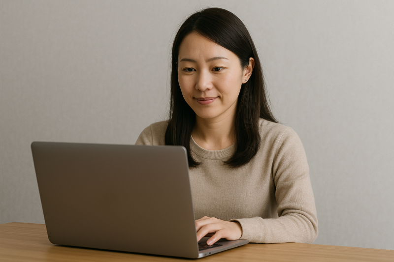 オンライン結婚相談所を利用する女性