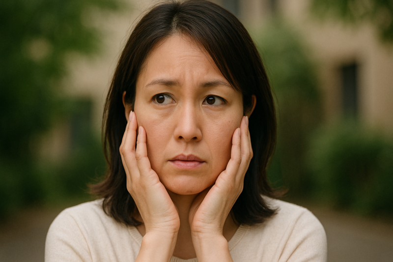 独身であることに不安を感じる40代女性