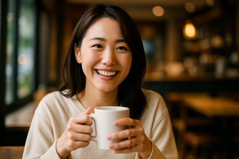 笑顔の20代婚活女性