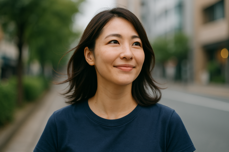 失恋中でも前向きな女性