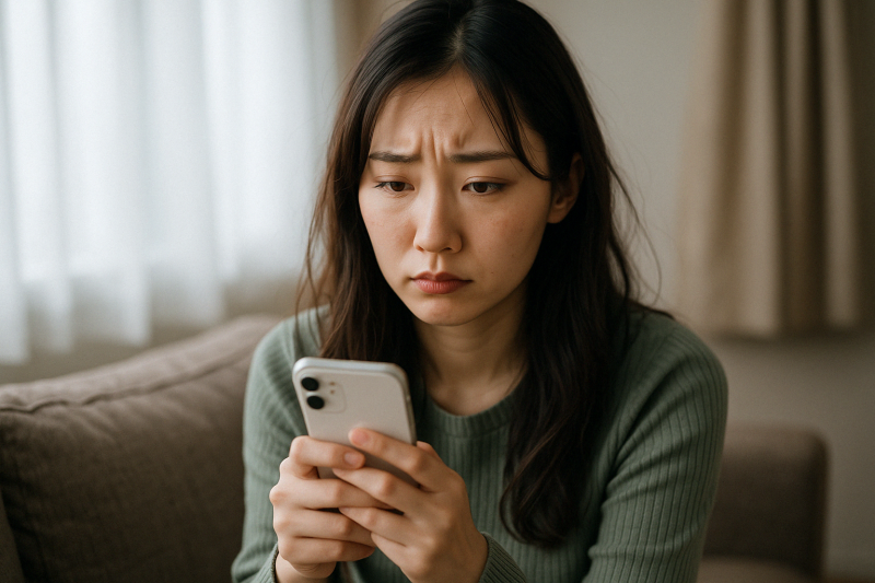 過去の失恋が忘れられない女性