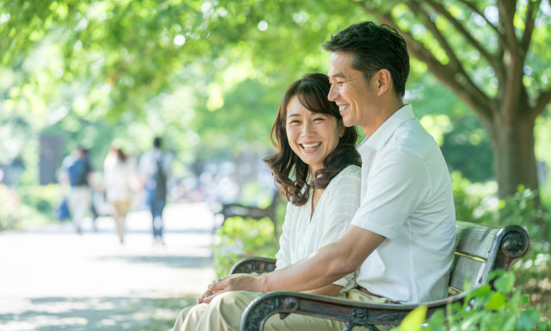 婚活中のカップル