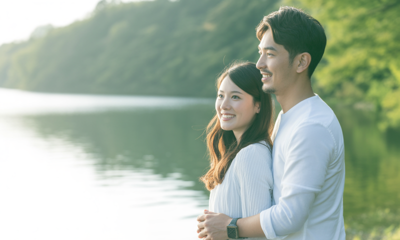 婚活中のカップル