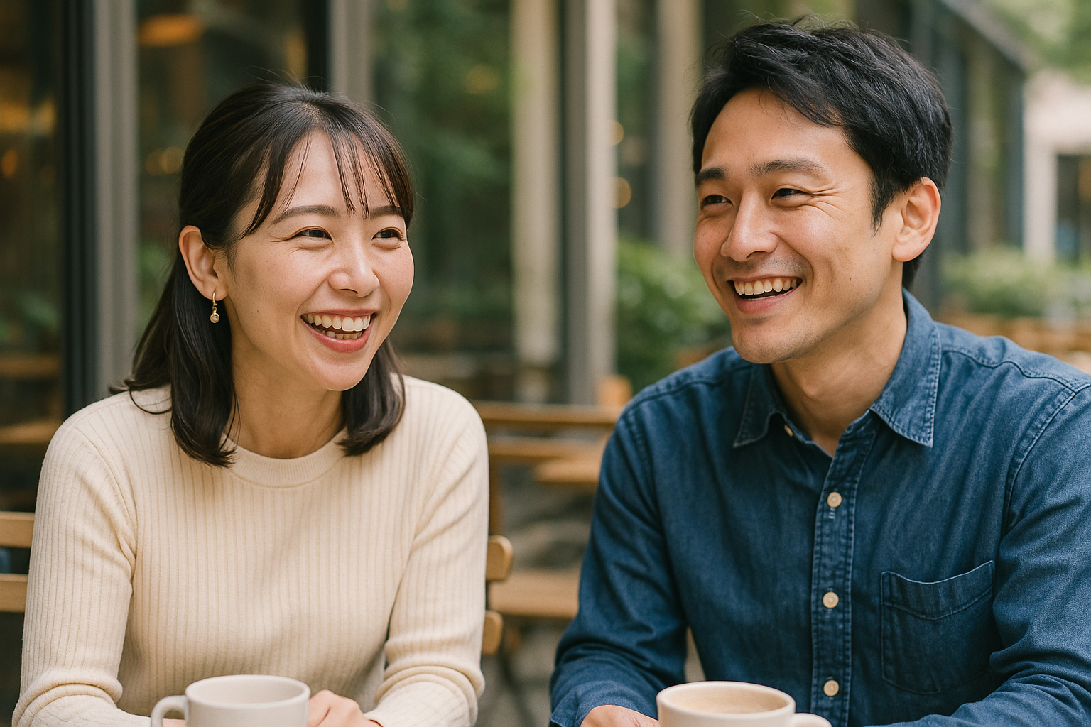 婚活中のカップル