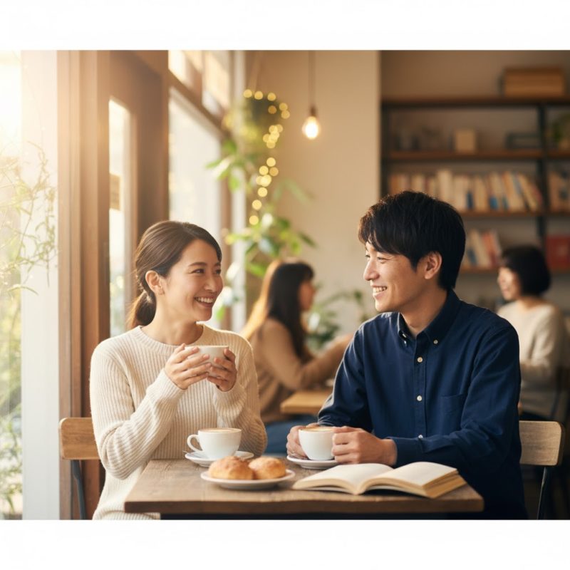 見つめ合う夫婦