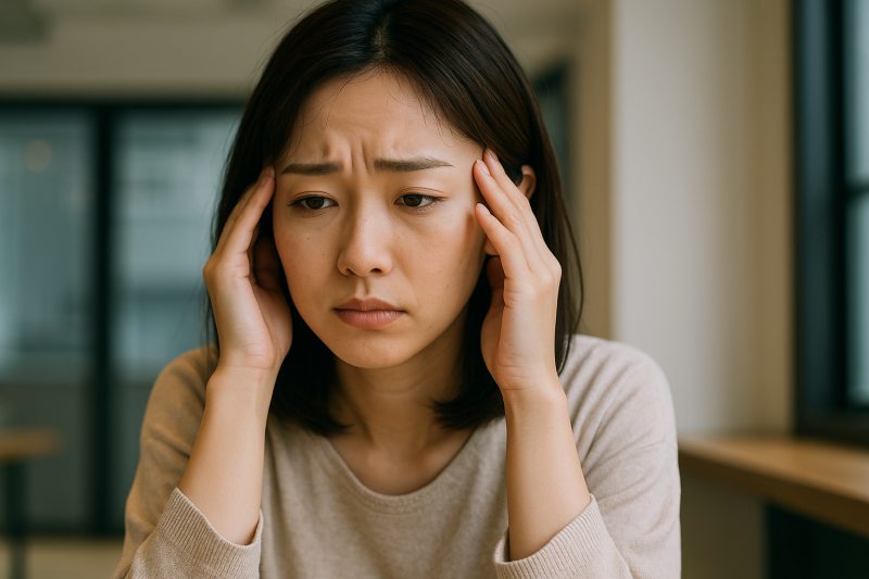 悩んでいる女性