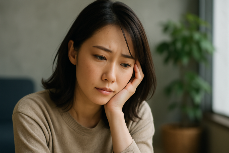 悩んでいる女性