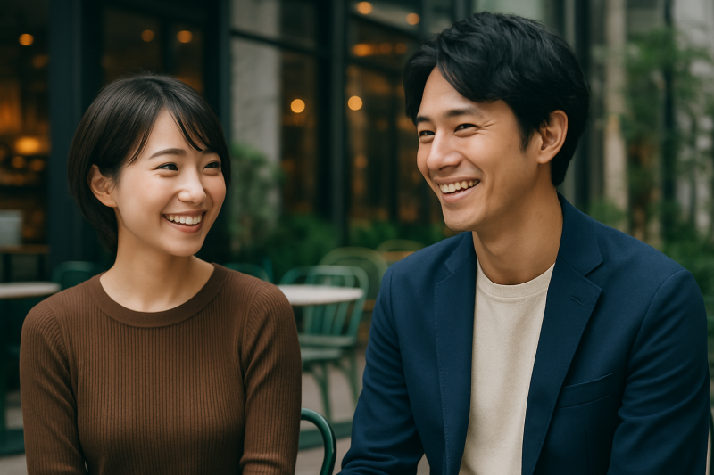 婚活中のカップル